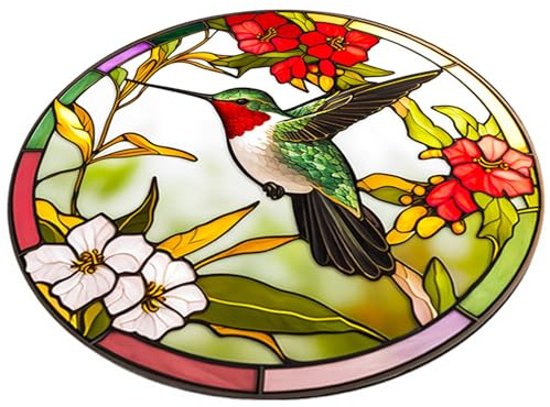 Stained Glass Window clings Static Window Cling Bird Stickers for Windows Anti Collision Static Cling Decal Window Cling Sticker Window Stickers PVC Static Electricity Decorations