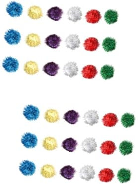 minkissy 36stücke Glitzer Bälle Für Katzen Interaktive Spielzeuge Aus Pompons Katzenbeschäftigung Unterhaltung Pet Supplies Für Aktive Katzen