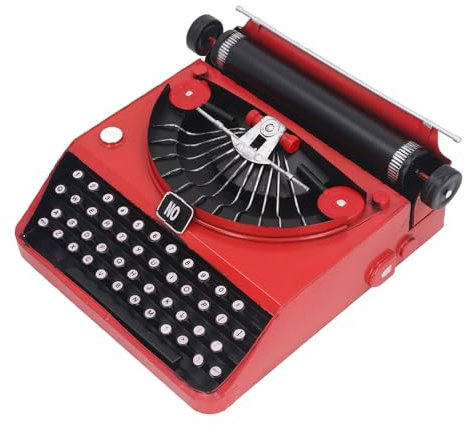 TOPINCN Vintage-Schreibmaschine, Retro-Vintage-Schreibmaschinenmodell, Eisen, Antike Schreibmaschine, Niedliches Tischdekor-Ausstellungsmodell für Zuhause oder Büro,