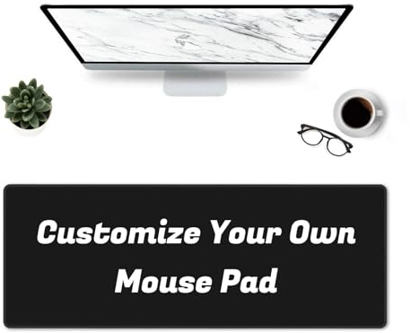 Personalisiert Anpassen Großes Gaming-Mauspad (30 cm * 80 cm) Angepasst Computertastatur-Mausmatte Rutschfeste Mousepad-Gummibasis und genähte Kanten für Spieler, Büro, Arbeitszimmer Anpassbar Mauspad