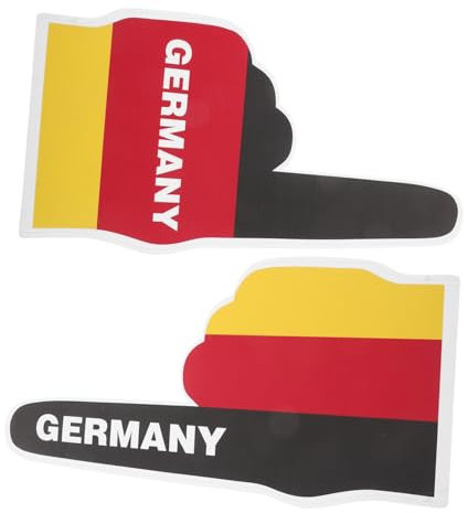 MOBUTOFU 1 Paar Jubelnde Handschuhe Fußball Cheerleader-fingerzubehör Wettkampf-fingerdekor Dekorative Fingerstütze Teamfarbene Cheerleader-schaumstoffhand Party-Finger-stütze Eva-Schaum