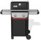 Weber Spirit E-210 Gasgrill, 2 Brenner, 51 x 46 cm Grillfläche, Warmhalterost, Deckelthermometer, 2 Räder - Schwarz/Silber (1500833)