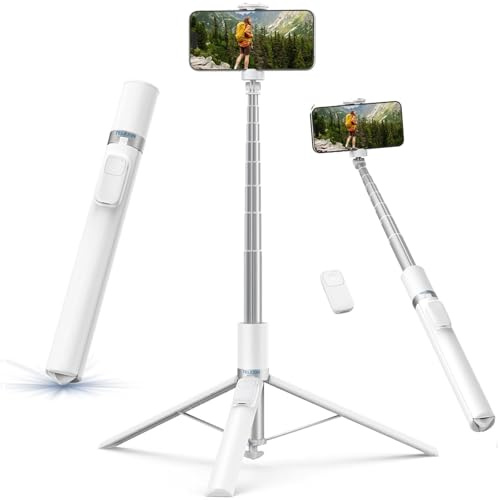 TELESIN 180CM Selfie Stick Stativ mit Magnetische Bluetooth-Fernbedienung