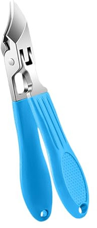 Coupe-ongles professionnel coudé avec design à mâchoire large et technologie anti-éclaboussures pour une coupe précise des ongles des pieds