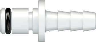 Nordson MEDICAL LinkTech 20AC Series Straight Male Connector with Hose Barb, Non-Valved, Natural Acetal, Buna N,Chemical Resistant (3/16 HB Straight Male, Non-valved) 20AC-PB2-03