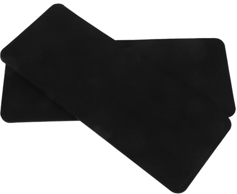 DEARMAMY 2 Pezzi Base Rinforzata in Feltro per Fondo Borsa Tote da Doppio Spesso Nero Mantiene Forma e Struttura Resistente all Usura Facile da Pulire per Borse Fai da Te e Uncinetto