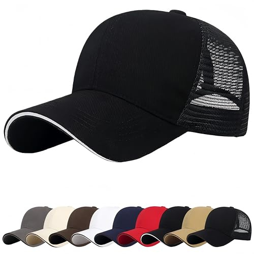 Cappello da Baseball Traspirante, Cappellino Estivo Uomo Donna, Cappellini Baseball con Visiera Regalo, Casuale Regolabile All'aperto Movimento Cappellini Unisex Cappellino con Visiera Moda Outdoor