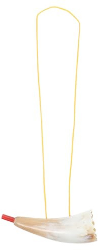Parliky Trompeta de Cuerno de Buey Natural 14 Cm, Juguete de Trompeta Ruidosa, Accesorio Portátil para Animar Juegos Deportivos y Fiestas