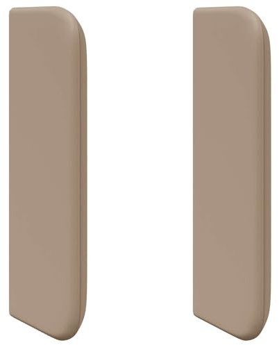 ZXQVLMRS Kopfteil Bett Wandpaneel Braun 40,5x40,5 cm, Wandkissen für Schlafzimmer, Quadratisches Polster-Kopfteil aus PVC mit Holzwerkstoff