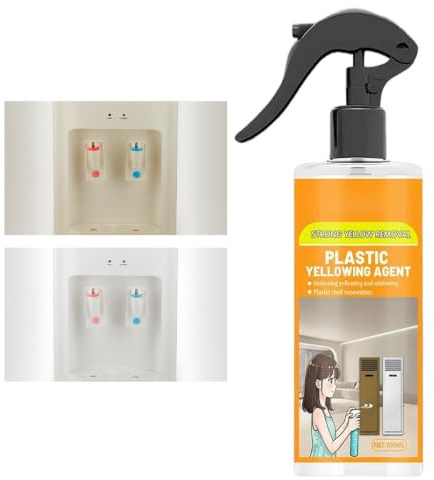 Spray détachant puissant pour jaunissement | Dégraissant pour salle de bain, réfrigérateur, toilettes, hotte aspirante, cuisine, machine à laver, micro-ondes