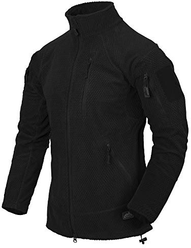 Helikon-Tex Giacca in pile Alpha Tactical Grid Helikon-Tex Alpha Tactical Grid Giacca in pile, da uomo, colore nero