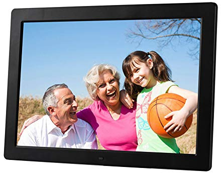 WFDLIU 15 Inch Digital Photo Frame 1280X800 LCD Resolution Video Player Support Music/Video/Clock/Calendar With Remote Control E-Albums,Black
