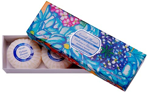 Iteritalia Verbena y Jacinto Jabones 3-Piezas Regalo Caja 150 g