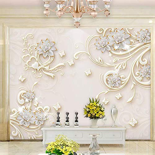Large Photo Wallpaper Personalized European Jade Sculpture Pattern Wallpaper Wallpaper Wall Bedroom Home Decor Wall Paint 3D*350cmx256cm(137.8x100.8inch)
