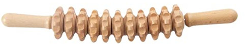 Massageroller - Anti Cellulites Massage Massagegerät Massageroller Roller Mit Griff Maderotherapie Aus Holz, Massagerolle Körper Roller Für Beine, Nacken, RüCken, KöRper