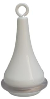 Tendicorda campanella Nichel Tendifilo peso filo bastone tenda accessori ricambi (Bianco)