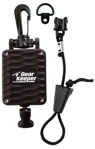 Gear Keeper CB Radio-Mikrofonhalter – einziehbarer Mikrofonhalter mit robuster Schnappclip-Halterung für LKW-Radio – CB-Radiozubehör mit Umhängeband und Montagezubehör –