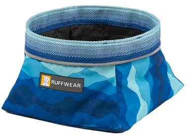 Ruffwear Quencher Travel Reise-Hundenapf, Tragbarer und Faltbarer Wassernapf für Hunds Coastal Mountains