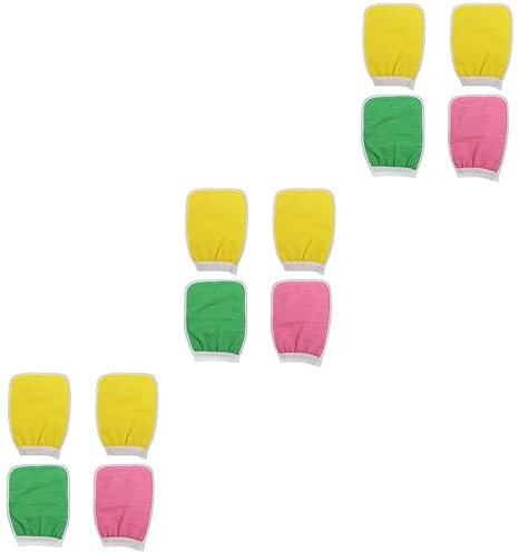 FOMIYES 12 Stk Handschuh zum Entfernen abgestorbener Haut Duschhandschuhe Peeling Doppelseitiger Peeling-Handschuh abgestorbene Haut entfernen zurückwischen Schrubben Toilettenartikel