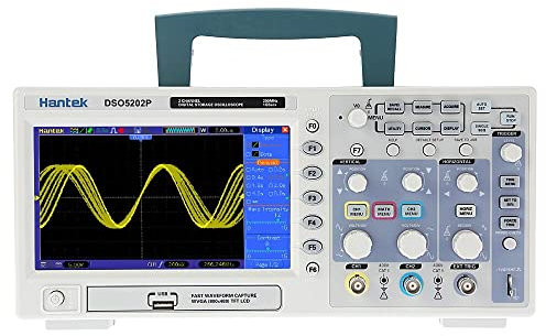 DSO5202P Oscilloscope numérique 200 MHz Bande passante 2 canaux 1GSa/s 7 pouces TFT LCD PC USB Oscilloscope Portable Outil électrique