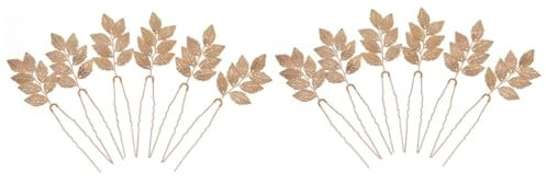 POPETPOP 12stücke Teiliges Goldene Haarspangen Für Bräute Elegante Hochzeits-haaraccessoires Mit Blattdesign Für Besondere Anlässe Und Festliche Veranstaltungen