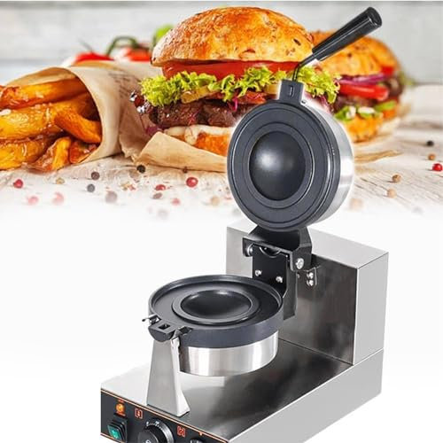 Máquina para hacer hamburguesas, Máquina para hacer gofres para hamburguesas comercial, Máquina para hacer gofres antiadherente, Máquina para hacer hamburguesas rellenas de helado, Prensa manual ,A