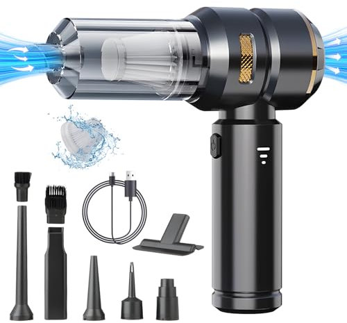 Nctoberows Handheld Vacuum Cleaner Cordless, 22000Pa Powerful Car Mini Vacuum Cleaner, Rechargeable Portable Lightweight dust catcher for Home Car Carpet Stairs Pet Hair Deep Cleaning