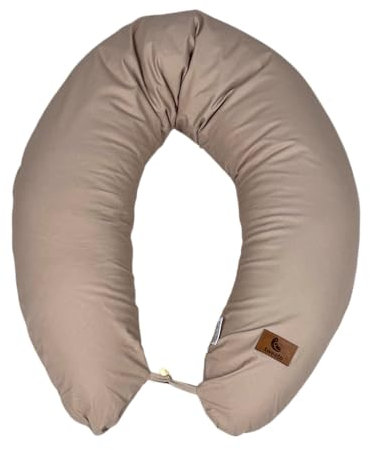 tweeto® Stillkissen 160x20 cm Schwangerschaftskissen | Abnehmbarer Bezug U-Form Kissen für Frauen Lagerungskissen Seitenschläfer-Kissen | antiallergisch leise XXL Mond