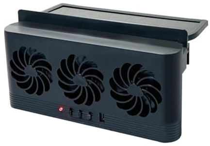 Ventilateur solaire 3 en 1 pour voiture - Ventilateur de refroidissement automatique - Économie d'énergie - Pour l'été - Utilisation universelle - Pour fenêtre