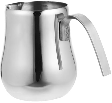 OFFSCH Brocca Per Latte in Acciaio Inossidabile Ergonomica Facile Da Pulire Per Latte Art E Cappuccino