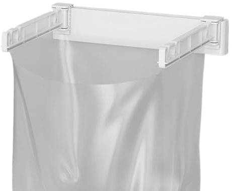 Support de sac poubelle de cuisine | Support mural pliable sans perçage pour camping-car, cuisine, garage, porte d'armoire, sous l'évier, buanderie
