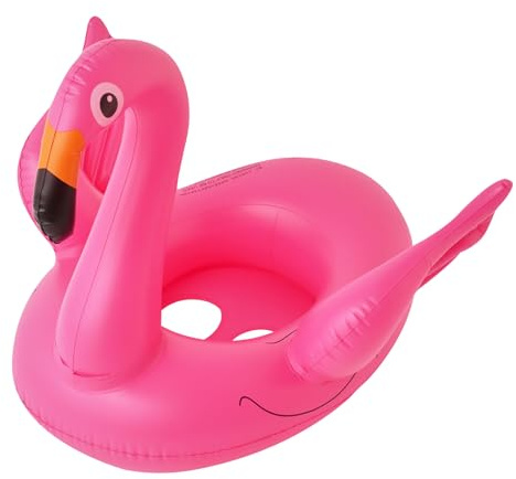 Rosa Flamingo Aufblasbare Schwimmring, Flamingo Sitzring Mit Baby-Sitz