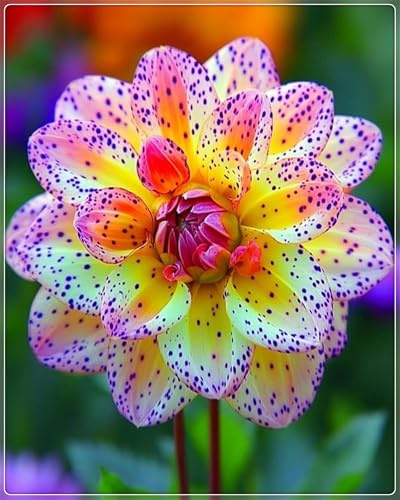 Blumenzwiebel Mix, Mysteriöse magische Glühbirne,2025 Winterhart pflanzen, Winterhart zwiebeln, Fall or Spring Planting -4 dahlien knollen-B