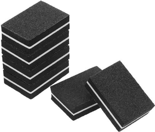 MUCKLILY 50 piezas Mini Bloque Pulidor Uñas Doble Cara de Esponja Unidades para Manicura Pedicura Compacto y Resistente Fácil Portátil