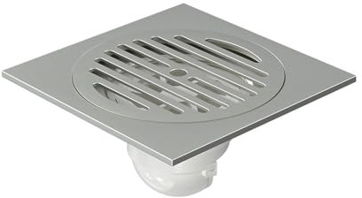 LOCKLGFMCZ Desagüe de suelo latón con rayas antiolor, tapa for válvula drenaje, sifón ducha, desagües for cocina, baño, lavadero, accesorios 15 cm x Desagüe de baño(Brushed Nickel)