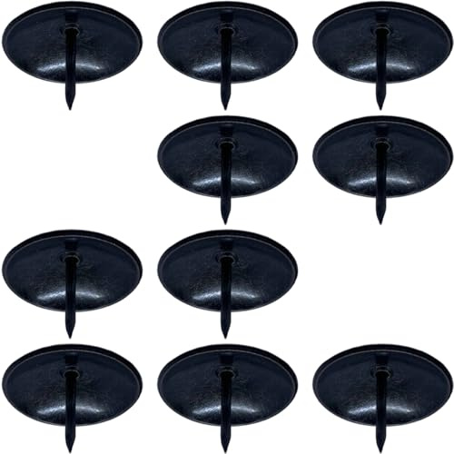10 piezas de sujetadores antiguos de clavo resistentes a la oxidación, clavos decorativos redondos grandes de hierro para tapicería, tachuelas de hierro grandes y redondas