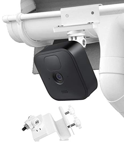 Wasserstein Weatherproof Gutter Mount with Universal Screw Adapter Compatible with Blink Outdoor, Blink Outdoor 4 & Blink XT2/XT Camera (1 Pack, White)