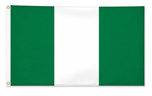 SHATCHI Nationalflaggen für Rugby, Cricket, Fußball, Sport 2023 Weltmeisterschaft, Fan-Unterstützung, Tischdecke, Polyester, Nigeria, 152 x 91 cm