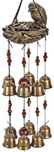 Backbayia Chinesische Metall Windspiel Klangspiel Glockenspiel Dekoration für Garten, Tür, Fenster