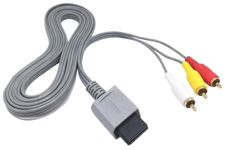 RUITROLIKER AV Cable 9.8 FT/3 Meters TV Composite Cord Retro 3RCA Cable Compatible for Wii Wii u Console