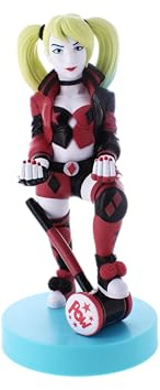 Cableguys Warner Bros Harley Quinn Controller Halter & Handy Ständer - Gaming Zubehör für Zimmer und Schreibtisch-Setup, Ständer Kompatibel mit Xbox-, PlayStation- & den meisten Standard-Controllern