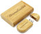 Clé USB personnalisée et boîte cadeau en bois – Sticks à mémoire et boîte en bois avec texte au choix – Lecteur flash – Stockage de données – Idée cadeau (bambou 16 Go)