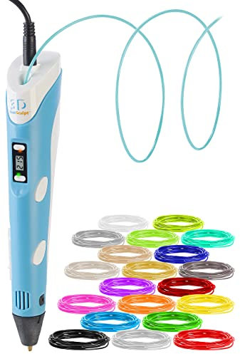 FreeSculpt 3D Pen: 3D-Drucker-Stift, USB-Stromversorgung, inkl. 20 PLA-Filamente (Druckerstift, Printing Pen, Kugelschreiber)