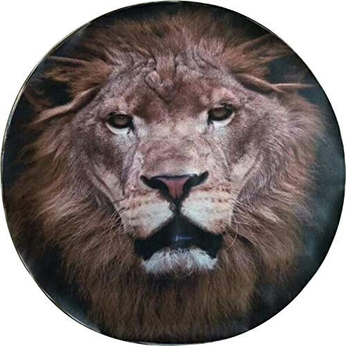 Reifentasche,Reifentaschen 2 PC-Auto-14, 15, 16, 17 ‚‘ Zoll Bild Logo PVC PU Ersatzreifen Reifen-Rad-Ventildeckel for Fahrzeuge Zubehör (Color : 17 Inch)