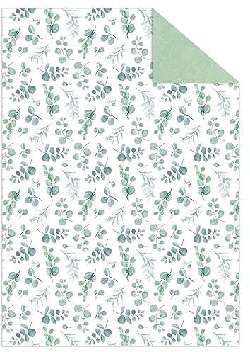 Ursus 11354605F - Fotokarton, Flower Time, Blätter, DIN A4, 300 g/m², beidseitig bedruckt mit verschiedenen Motiven, aus Frischzellulose, zum vielseitigen Basteln