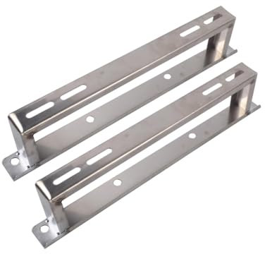 LENNOSIL Soporte Aire Acondicionado Exterior, Soporte de Suelo Mini Split, Unidades de Condensador Mini Split, Acero Inoxidable Plateado