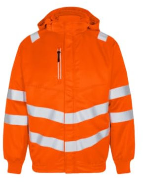 FE Engel Sicherheits-Pilotenjacke Warnschutz Warnorange Unisex Gr. L
