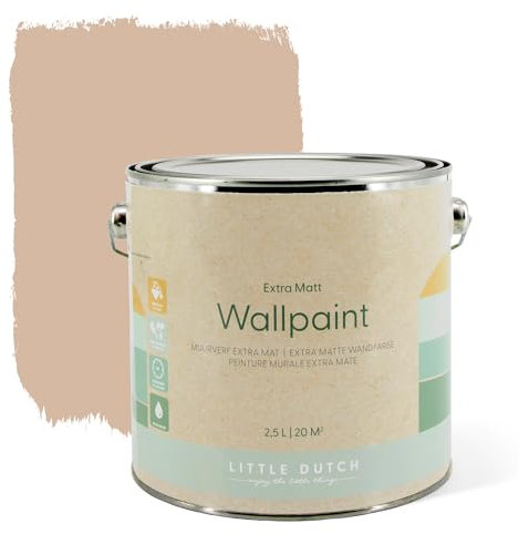 Little Dutch 8722 Wandfarbe Extra Durable - 2,5L - Pure beige