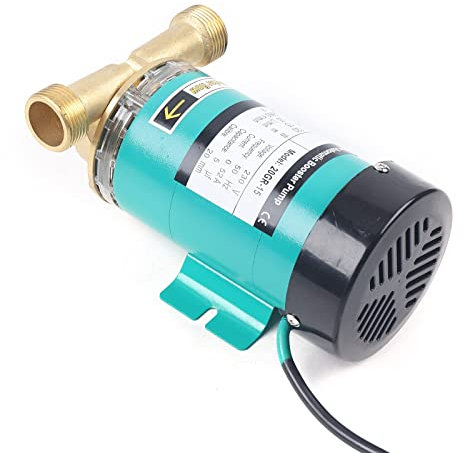 Bomba de presión de agua de 120 W, bomba automática de aumento de presión para ducha, jardín, 15 m máx. cabeza, 25 l/min, inoxidable para abastecimiento de agua doméstica, riego de jardín y llenado de