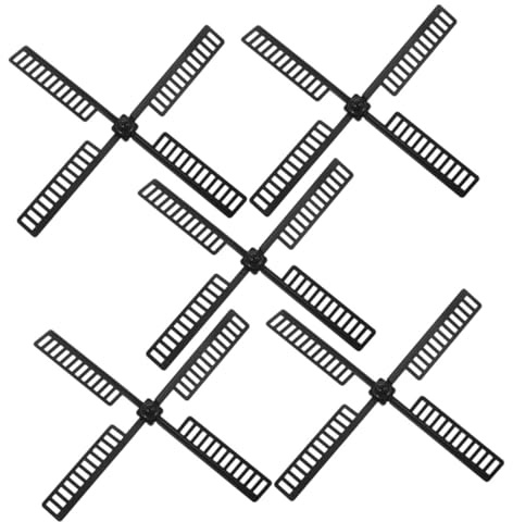 RORPOIR Piezas de Molino de Viento de Jardín Resistentes al Agua 5 Pcs 20,5x20,5 Cm para Decoración Exterior y Patio Accesorio Plástico Giratorio para Paisaje